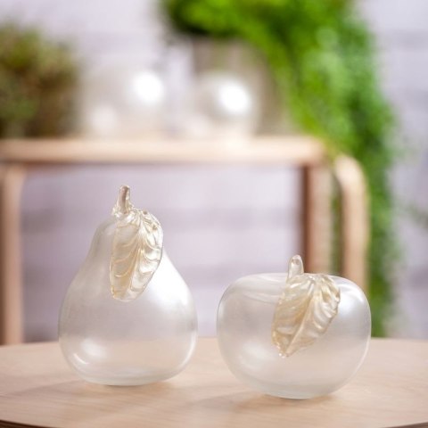 SZKLANA KULA DEKORACYJNA GABI (02) 11X11X11 CM BIAŁY