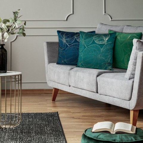 Poszewka welwetowa BLINK 45x45 cm kolor brązowy