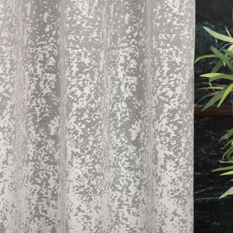 Firanka żakardowa ze wzorem po całości, wysokość 250cm, kolor 023 szary 057639/000/023/000250/1