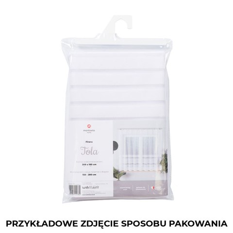 KALINA Firanka żakardowa gotowa, szerokość 300 x wysokość 250cm, kolor 001 biały 000382/FBP/001/300250/1