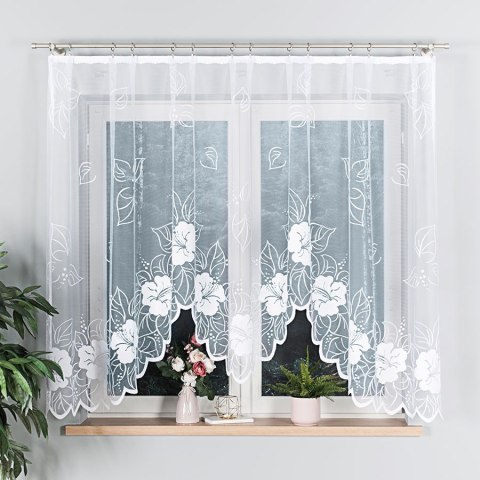 Firanka gotowa żakardowa GRACJANA rozmiar 160x300 cm kolor biały