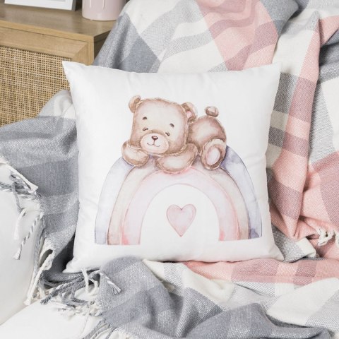 MISIACZEK Poszewka dekoracyjna VELVET, 40x40cm, kolor 001 biały P00109/POP/001/040040/1