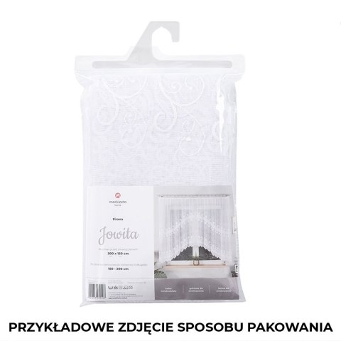 Firanka gotowa żakardowa JOWITA 120x250 cm - klasyka i elegancja w jednym w kolorze białym