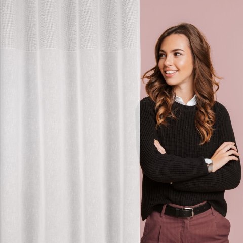 FIRANA GOTOWA MARISA 140 X 250 CM BIAŁY