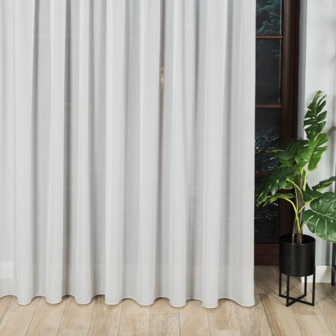 Firanka fantazyjna z ołowianką, wysokość 300cm, kolor 023 szary 318331/OLO/023/000300/1