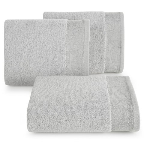 Ręcznik bawełniany AGIS 30x50 cm kolor srebrny