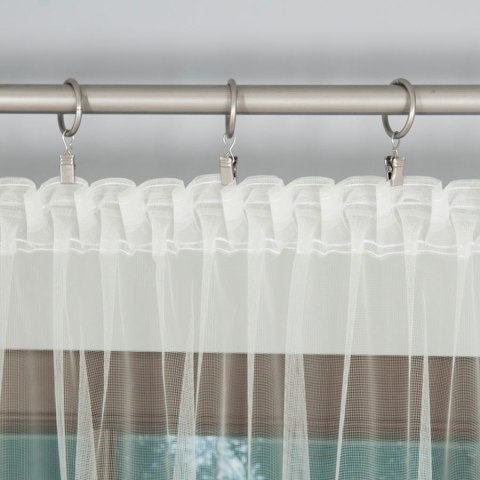 Firanka haftowana ze wzorem pasowym, wysokość 250cm, kolor 012 kremowy 121377/BIS/012/000250/1