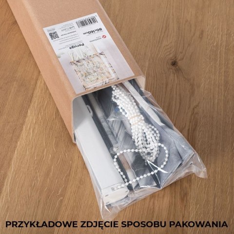 Lino, roleta rzymska półprzezroczysta, szerokość 100 cm x wysokość 160cm, kolor 001 biały, 036148 P00096/RZY/001/100160/1