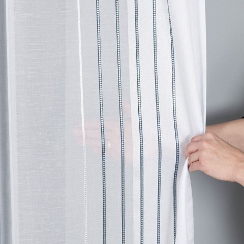 Tkanina dekoracyjna, granatowe pionowe po całości 433000/000/001/000300/1