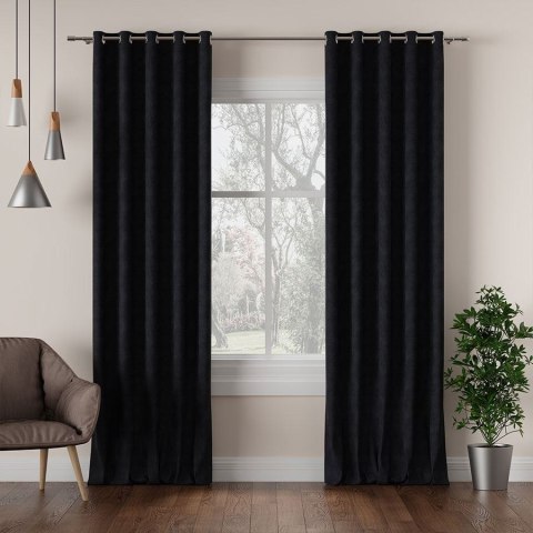 MILAS Tkanina dekoracyjna, wysokość 290cm, kolor 039 czarny MILAS0/000/039/000290/1