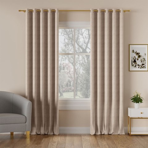 MILAS Tkanina dekoracyjna, wysokość 290cm, kolor 003 cappuccino MILAS0/000/003/000290/1