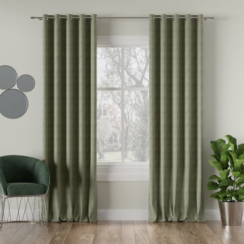 MILAS Tkanina dekoracyjna, wysokość 290cm, kolor 016 szarozielony MILAS0/000/016/000290/1