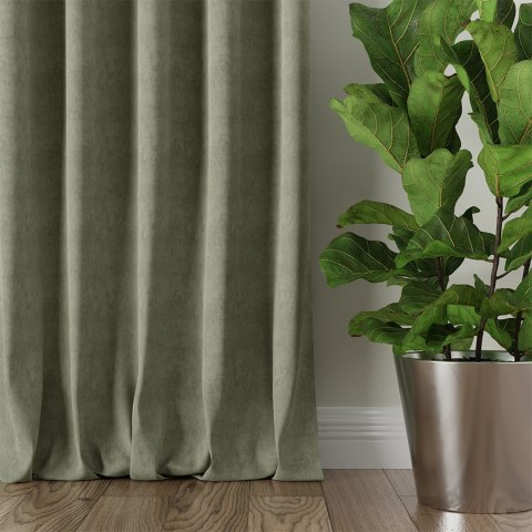 MILAS Tkanina dekoracyjna, wysokość 290cm, kolor 016 szarozielony MILAS0/000/016/000290/1