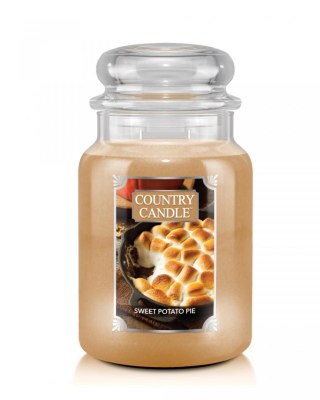 Country Candle - Sweet Potato Pie - Duży słoik (680g) 2 knoty