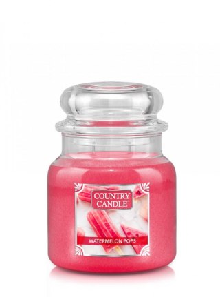 Country Candle - Watermelon Pops - Średni słoik (453g) 2 knoty