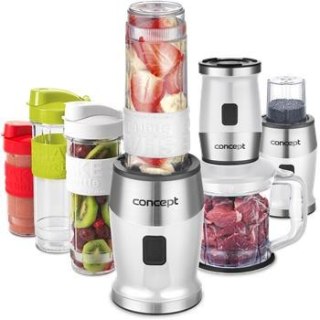 Smoothie maker + chopper + m3ynek 700 W bia3y butelki 2 x 570 ml + 400 ml SM3391