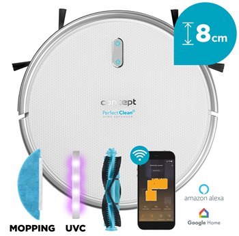 R2020 Robot sprzątający z mopowaniem 2 w 1 RoboCross Gyro Defender UVC