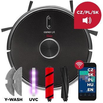 Robot sprzątający z mopowaniem 3 w 1 REAL FORCE Laser UVC VR3210