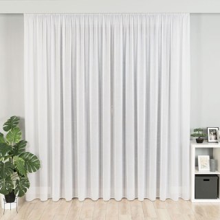 Firanka fantazyjna z ołowianką na metry 318461 wysokość 300 cm kolor biały z błyszczącą nitką