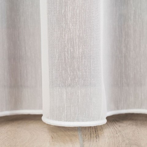Firanka fantazyjna z ołowianką, wysokość 300cm, kolor 004 biały z błyszczącą nitką 318461/OLO/004/000300/1
