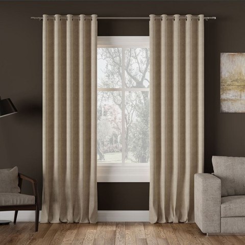 MILAS Tkanina dekoracyjna, wysokość 290cm, kolor 005 jasny beżowy MILAS0/000/005/000290/1