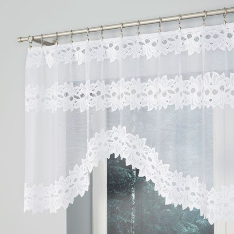 Firanka gotowa żakardowa BASTIA 80x200 cm kolor biały