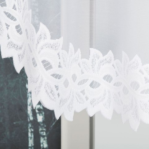 Firanka gotowa żakardowa BASTIA 80x200 cm kolor biały