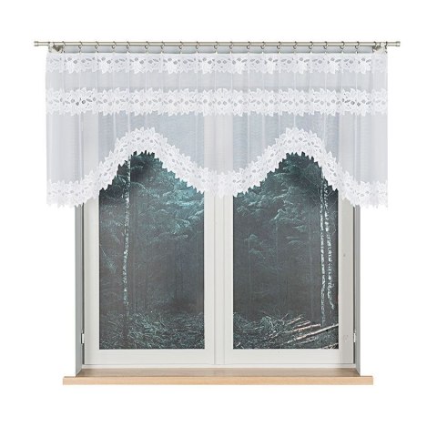 Firanka gotowa żakardowa BASTIA 80x200 cm kolor biały