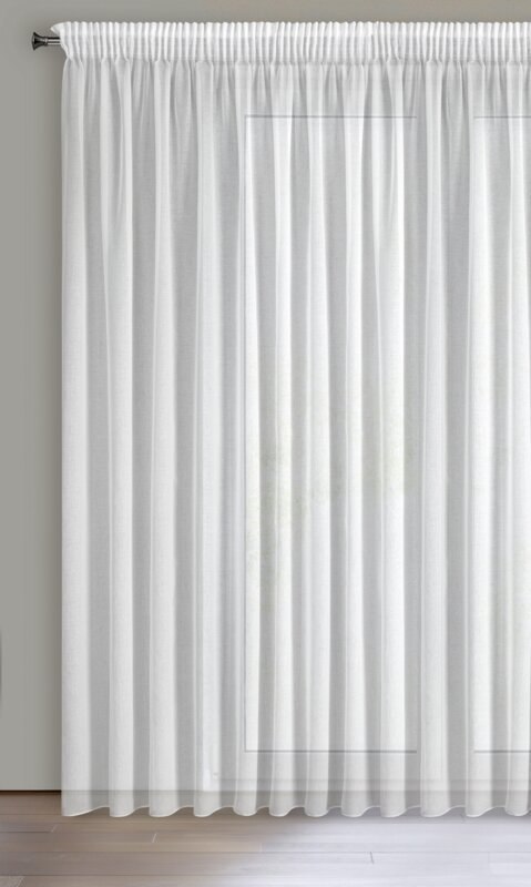 FIRANA GOTOWA MARGO NA TAŚMIE 300X270 CM BIAŁY