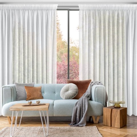 FIRANA GOTOWA MARGO NA TAŚMIE 300X270 CM BIAŁY