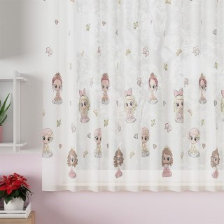 PRINCESS Firanka z ołowianką WOAL, wysokość 157cm, kolor 001 różowy D00086/WOP/001/000157/1