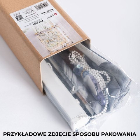 Lino, roleta rzymska półprzezroczysta, szerokość 160 cm x wysokość 160cm, kolor 001 biały, 036148 P00096/RZY/001/160160/1