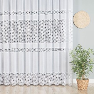 Firanka żakardowa na metry 018869 wysokość 250 cm kolor biały