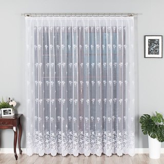 Firanka żakardowa na metry 023400 wysokość 250 cm kolor biały