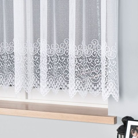 Firanka żakardowa na metry 001539 wysokość 150 cm kolor biały