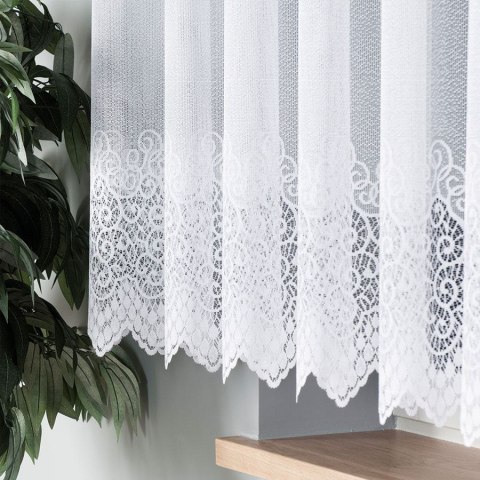 Firanka żakardowa na metry 001539 wysokość 150 cm kolor biały