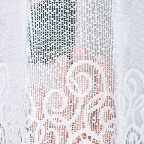 Firanka żakardowa na metry 001539 wysokość 150 cm kolor biały