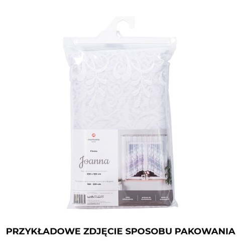 JOANNA Firanka żakardowa gotowa, szerokość 400 x wysokość 160cm, kolor 001 biały 018227/000/001/160400/1