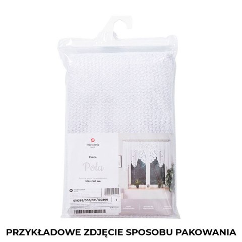 Firanka gotowa żakardowa POLA rozmiar 160x400 cm kolor biały