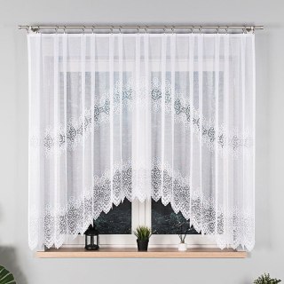 Firanka gotowa żakardowa VIOLETTA rozmiar 160x300 cm kolor biały