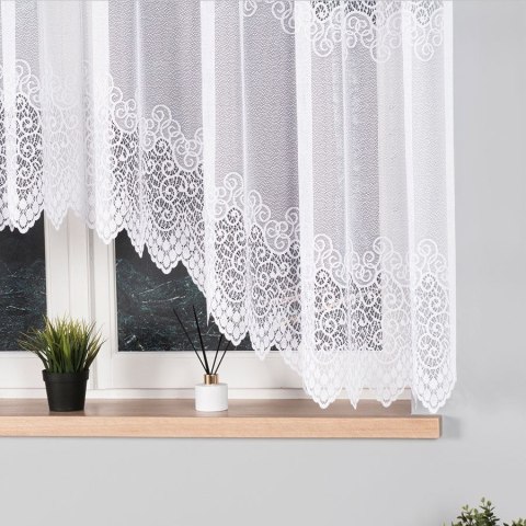 Firanka gotowa żakardowa VIOLETTA rozmiar 160x300 cm kolor biały