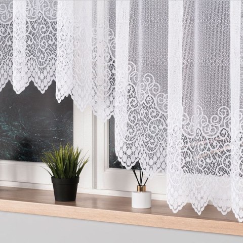 Firanka gotowa żakardowa VIOLETTA rozmiar 160x300 cm kolor biały