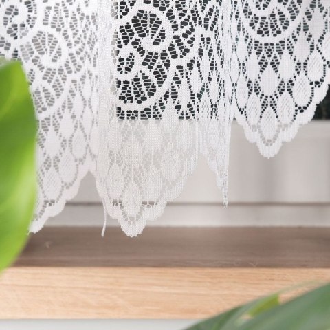 Firanka gotowa żakardowa VIOLETTA rozmiar 160x300 cm kolor biały