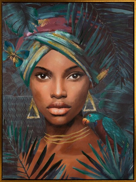 OBRAZ 467B 60X80 CM CIEMNOTURKUSOWY