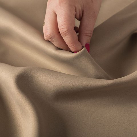 GRETA Tkanina dekoracyjna typu blackout, wysokość 320cm, kolor 005 ciemny beżowy 004204/TDP/005/000320/1