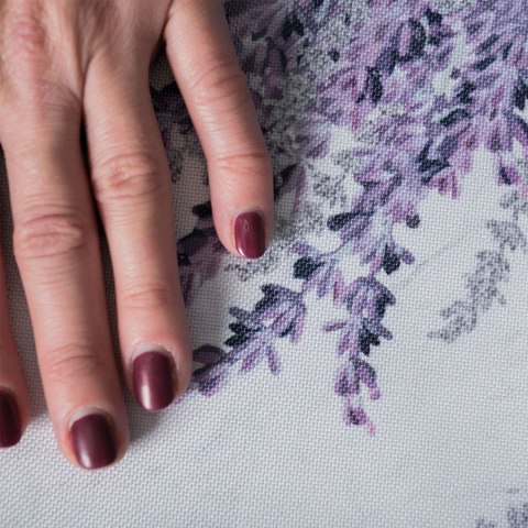 LAWANDULA Tkanina dekoracyjna NINA WODOODPORNA, 155cm, kolor 002 srebrny D00062/NIW/002/155000/1