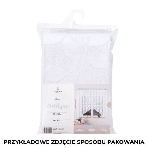 MARTYNA Firanka gotowa na prosto, szerokość 300 x wysokość 250cm, kolor 001 biały 023083/FBP/001/300250/1