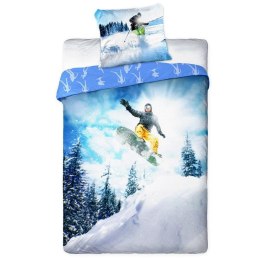 Pościel bawełna 160x200+1p70x80 Snowboard