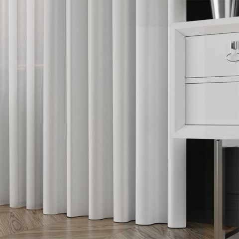 GRETA Tkanina dekoracyjna typu blackout, wysokość 320cm, kolor 001 biały 004204/TDP/001/000320/1