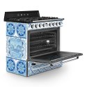 Niebieska Kuchnia wolnostojąca Smeg TR90DGM9 Dolce&Gabbana